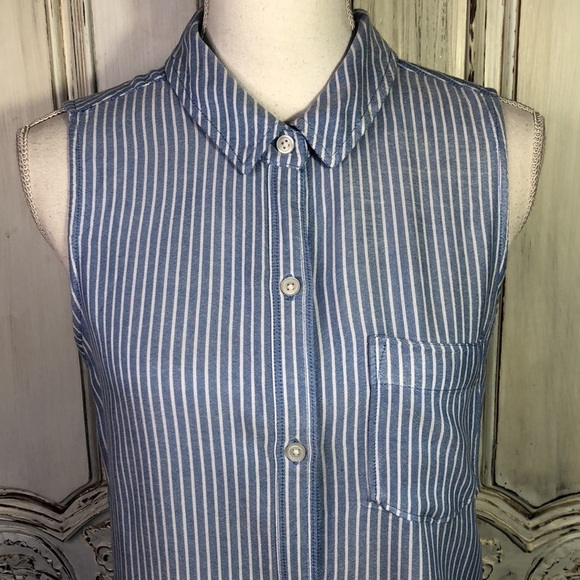 The So Perfect Sleeveless Shirt Relaxed Size Medium - Picture 4 of 11
